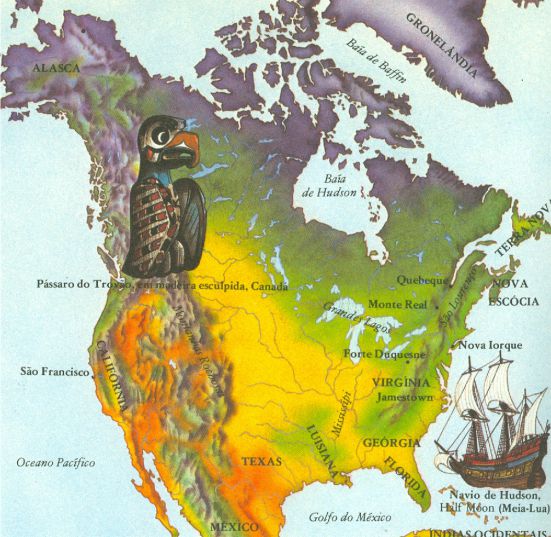 Mapa Amrica do Norte